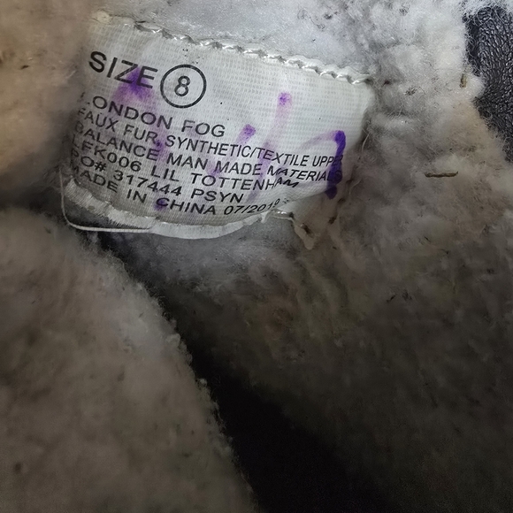 London Fog Little Girls Size 8 Winter Boots - Picture 7 of 10